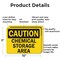 Signmission Chemical Storage OSHA Caution Sign, Aluminum, 10in W x 7in L, 2PK OS-2PACK-CS-A-710-L-19124 - alternate 4